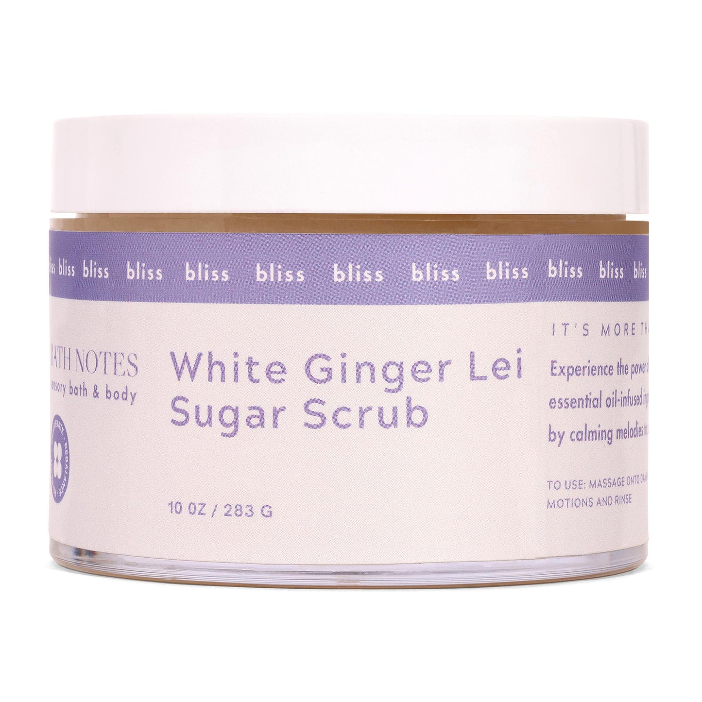 WHITE GINGER LEI FLORAL SUGAR BODY SCRUB