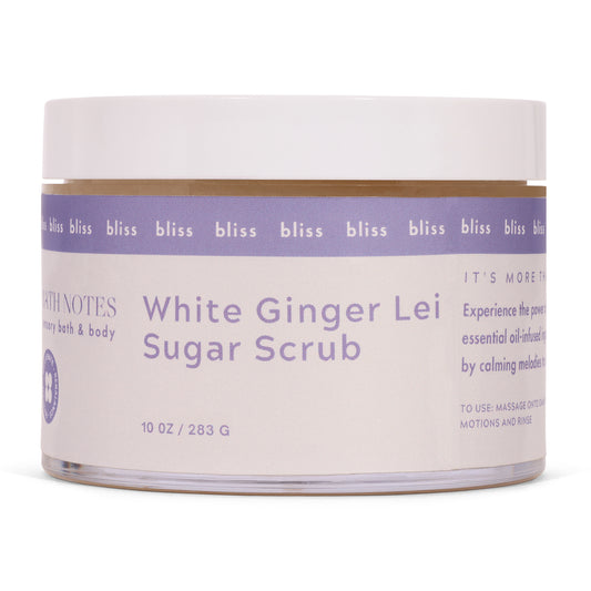 WHITE GINGER LEI FLORAL SUGAR BODY SCRUB